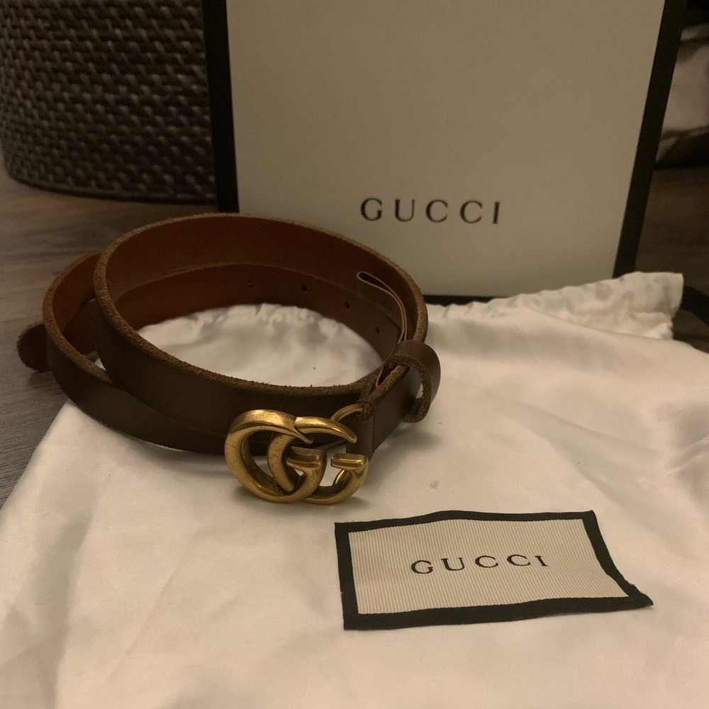 Brown Gucci belt size 85
